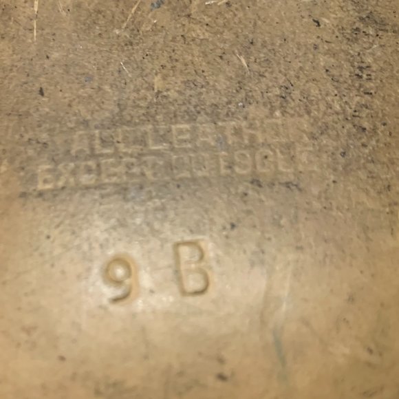 Vintage 1970s The Villager Brand Platform Women's Dark Blue Leather Shoe… - Picture 9 of 9